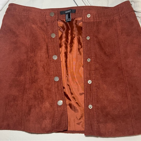 Burnt Orange Forever 21 Women’s Skirt- Size Medium - Picture 5 of 5